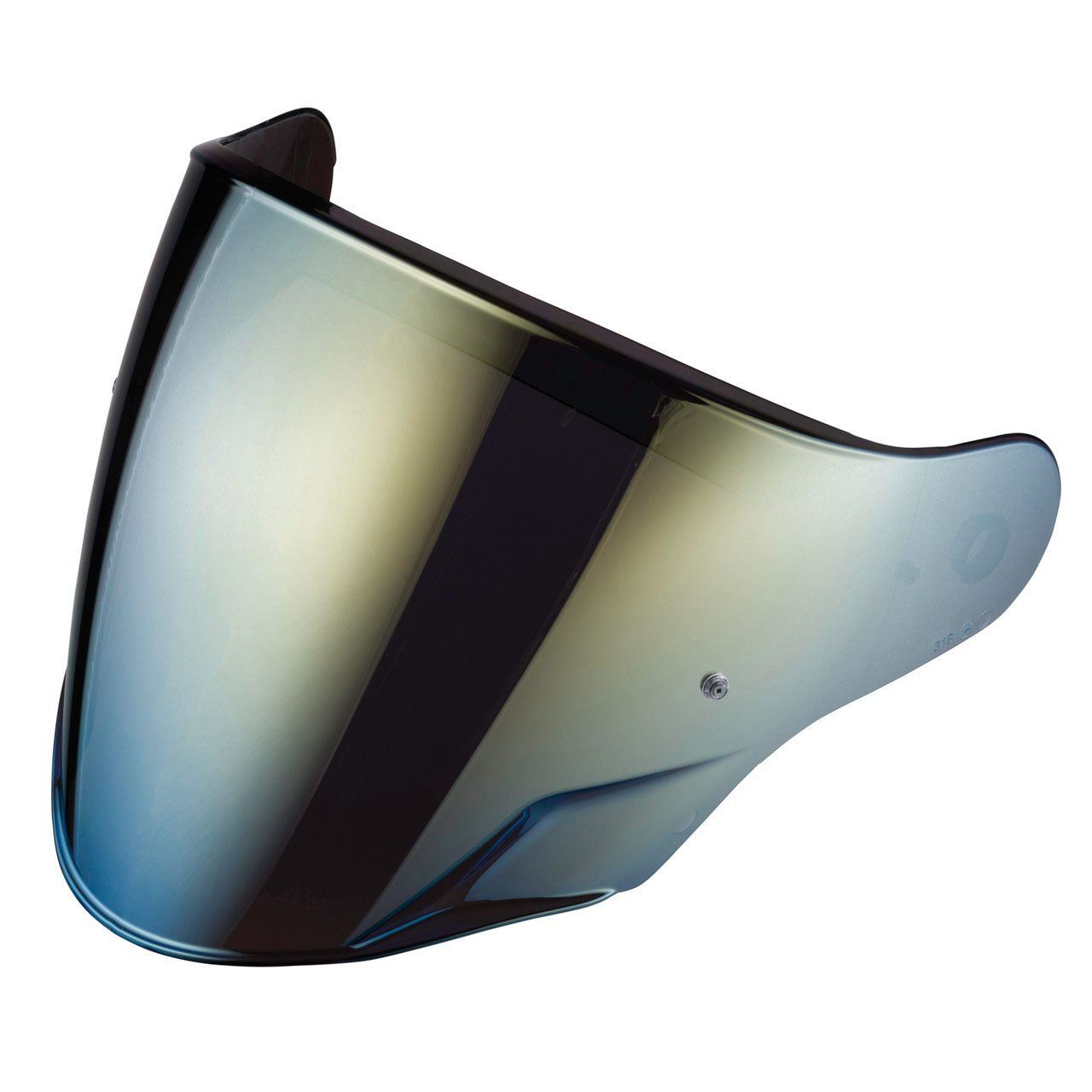 Gold mirrored anti-scratch visor, Pinlock ready and not approved, for Caberg Flyon 2 helmet. Modern style with glare protection.