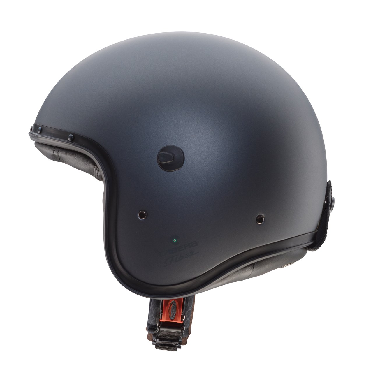 Casco jet Caberg Freeride X antracite opaco, vista laterale