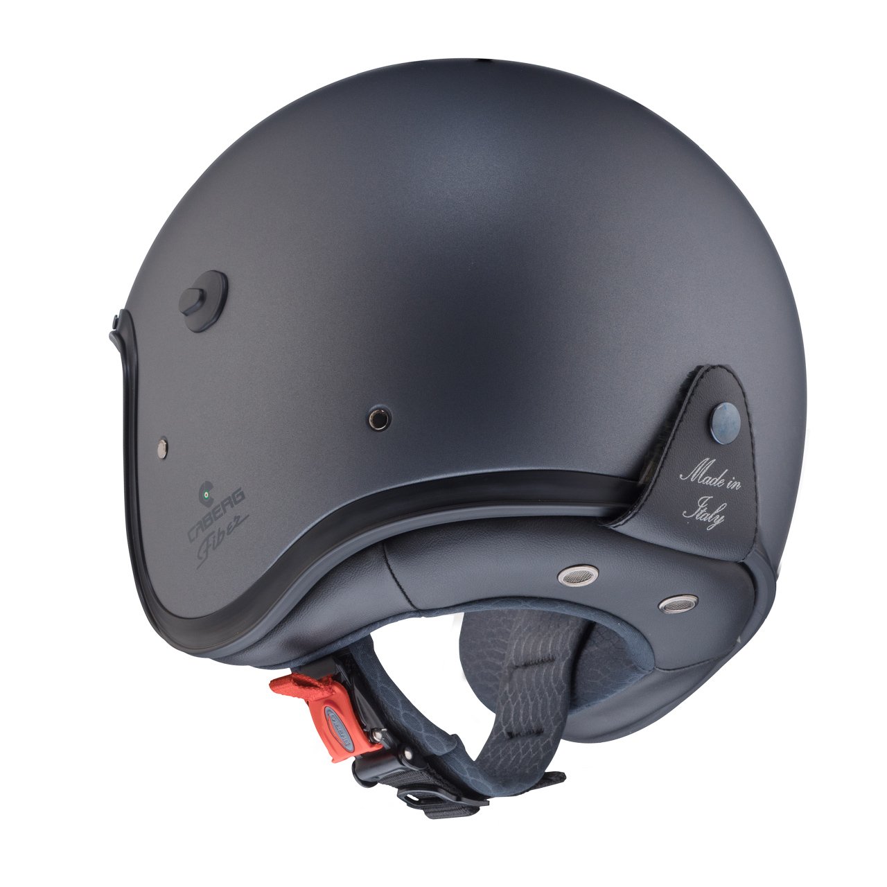 Casco jet Caberg Freeride X antracite opaco, vista posteriore