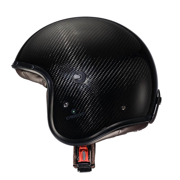 Casco jet Caberg Freeride X Carbon, vista laterale