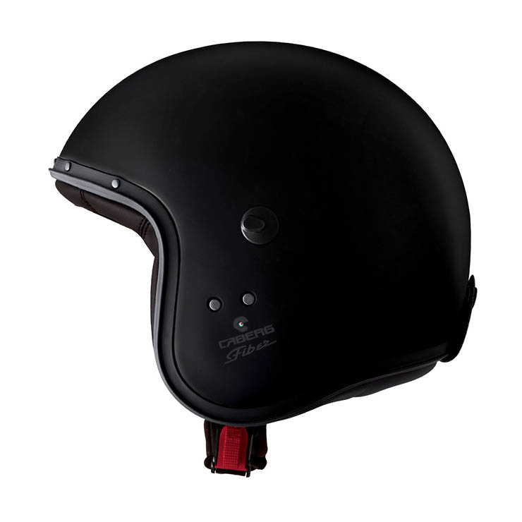 Casco jet Caberg Freeride X nero opaco, vista laterale